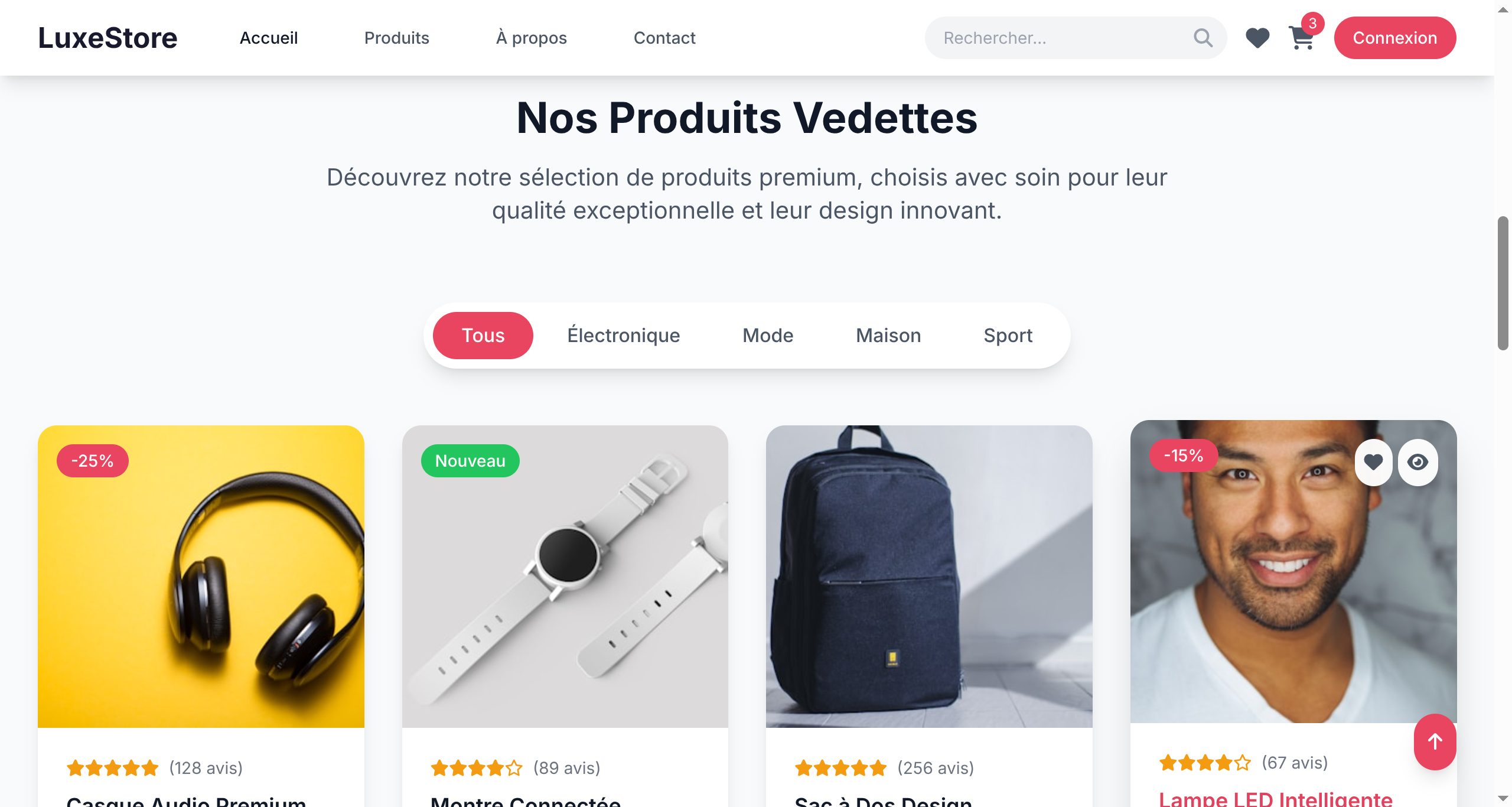 Exemple de boutique en ligne pour artisan